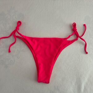 Pink bikini bottoms with adjustable straps size medium